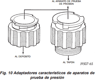 Adaptadores característicos de aparatos de prueba de presión