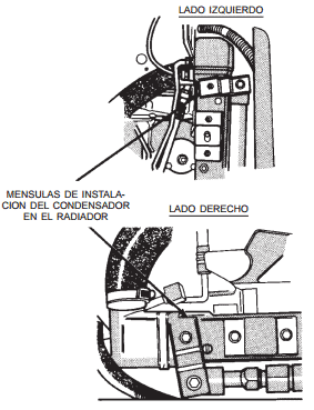Mensula del radiador cherokee