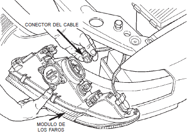 Conector de los faros dodge stratus