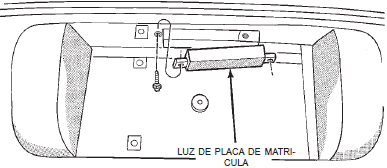 Luz de placa de matricula dodge stratus