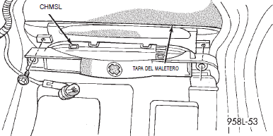 Luz de stop central montada en alto dodge stratus