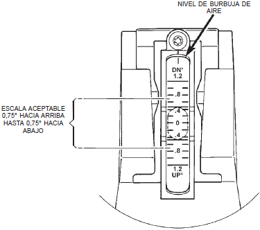 Nivel de burbuja de aire dodge stratus