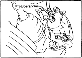 Partes de los frenos del Nissan Tsuru